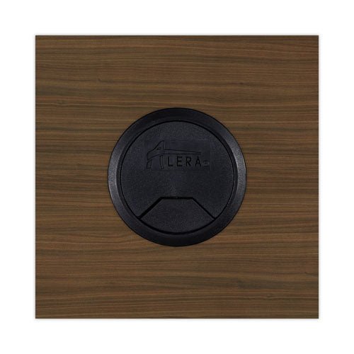 Image of Alera® Alera Valencia Series Reversible Return/Bridge Shell, 42w x 23.63d x 29.5h, Modern Walnut