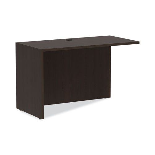 Image of Alera® Alera Valencia Series Reversible Return/Bridge Shell, 47.25w x 23.63d x 29.5h, Espresso