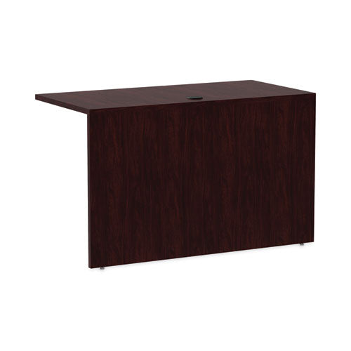 Image of Alera® Alera Valencia Series Reversible Return/Bridge Shell, 47.25w x 23.63d x 29.5h, Mahogany