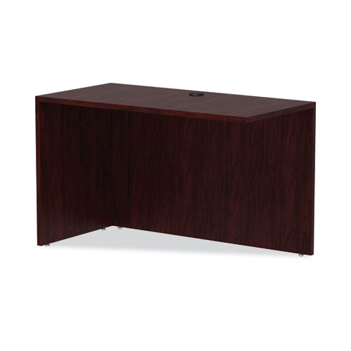 Image of Alera® Alera Valencia Series Reversible Return/Bridge Shell, 47.25w x 23.63d x 29.5h, Mahogany
