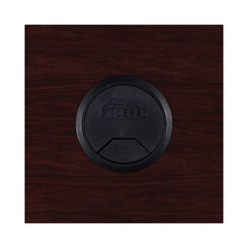 Image of Alera® Alera Valencia Series Reversible Return/Bridge Shell, 47.25w x 23.63d x 29.5h, Mahogany