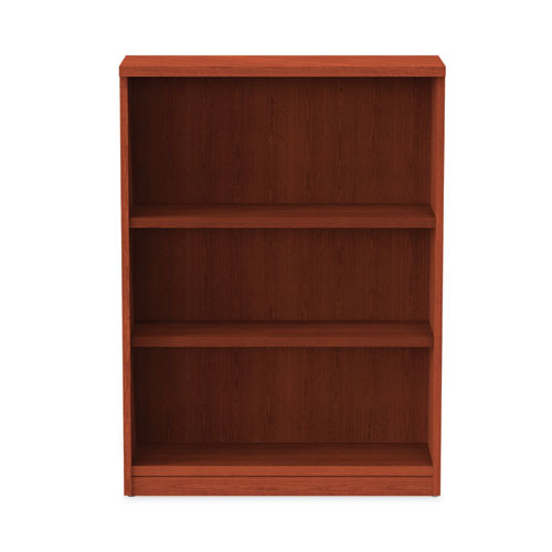 Image of Alera® Alera Valencia Series Bookcase, Three-Shelf, 31.75w x 14d x 39.38h, Med Cherry