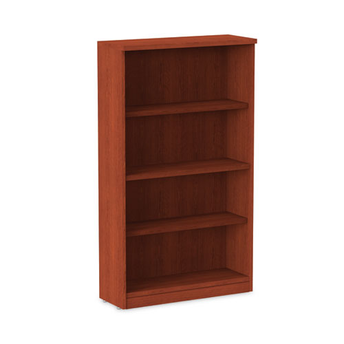 Image of Alera® Alera Valencia Series Bookcase, Four-Shelf, 31.75w x 14d x 54.88h, Medium Cherry