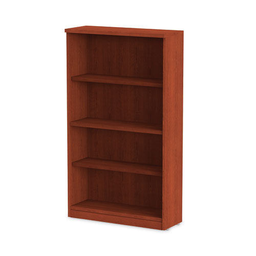 Image of Alera® Alera Valencia Series Bookcase, Four-Shelf, 31.75w x 14d x 54.88h, Medium Cherry