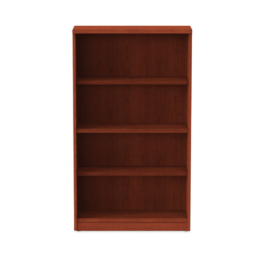 Image of Alera® Alera Valencia Series Bookcase, Four-Shelf, 31.75w x 14d x 54.88h, Medium Cherry