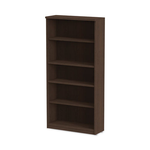 Image of Alera® Alera Valencia Series Bookcase, Five-Shelf, 31.75w x 14d x 64.75h, Espresso