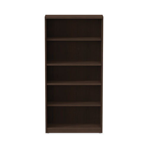 Image of Alera® Alera Valencia Series Bookcase, Five-Shelf, 31.75w x 14d x 64.75h, Espresso