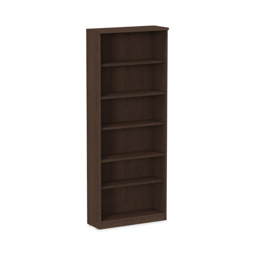 Image of Alera® Alera Valencia Series Bookcase, Six-Shelf, 31.75w x 14d x 80.25h, Espresso