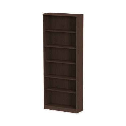 Image of Alera® Alera Valencia Series Bookcase, Six-Shelf, 31.75w x 14d x 80.25h, Espresso