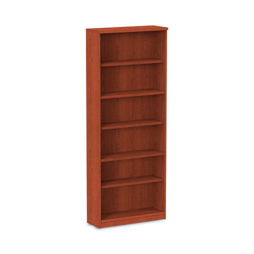 Image of Alera® Alera Valencia Series Bookcase, Six-Shelf, 31.75w x 14d x 80.25h, Medium Cherry