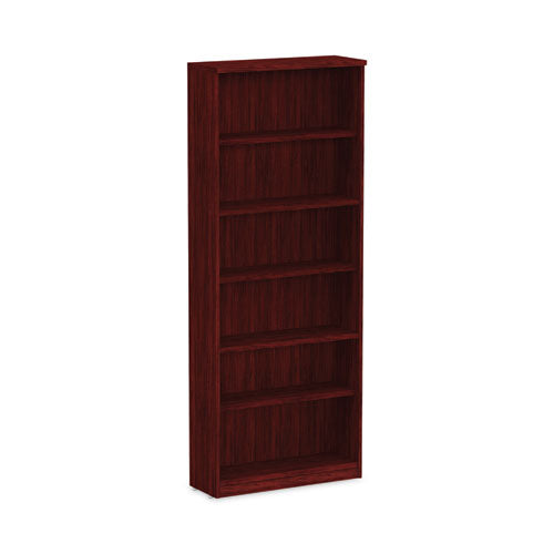 Image of Alera® Alera Valencia Series Bookcase, Six-Shelf, 31.75w x 14d x 80.25h, Mahogany