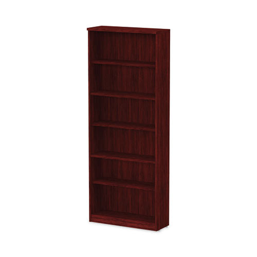 Image of Alera® Alera Valencia Series Bookcase, Six-Shelf, 31.75w x 14d x 80.25h, Mahogany