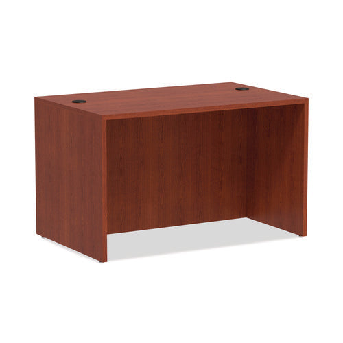 Image of Alera® Alera Valencia Series Straight Front Desk Shell, 47.25" X 29.5" X 29.63", Medium Cherry