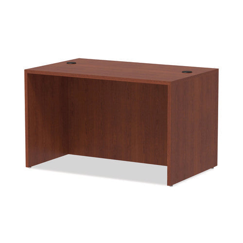 Image of Alera® Alera Valencia Series Straight Front Desk Shell, 47.25" X 29.5" X 29.63", Medium Cherry