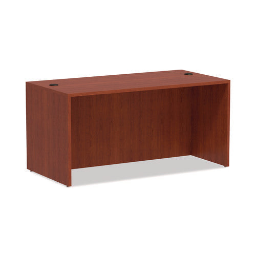 Image of Alera® Alera Valencia Series Straight Front Desk Shell, 59.13" X 29.5" X 29.63", Medium Cherry
