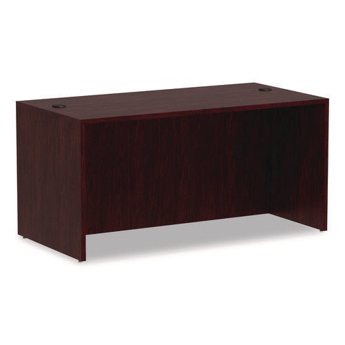 Image of Alera® Alera Valencia Series Straight Front Desk Shell, 59.13" X 29.5" X 29.63", Mahogany