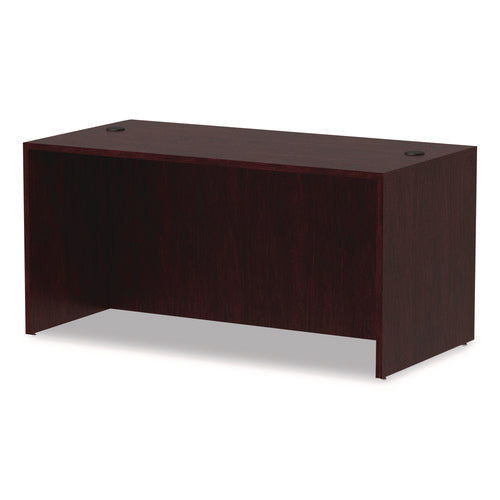 Image of Alera® Alera Valencia Series Straight Front Desk Shell, 59.13" X 29.5" X 29.63", Mahogany