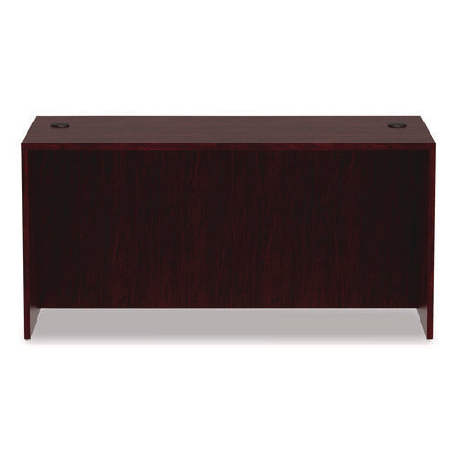 Image of Alera® Alera Valencia Series Straight Front Desk Shell, 59.13" X 29.5" X 29.63", Mahogany