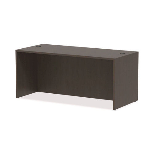 Image of Alera® Alera Valencia Series Straight Front Desk Shell, 65" X 29.5" X 29.63", Espresso