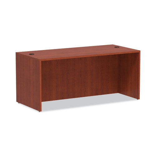 Image of Alera® Alera Valencia Series Straight Front Desk Shell, 65" X 29.5" X 29.63", Medium Cherry