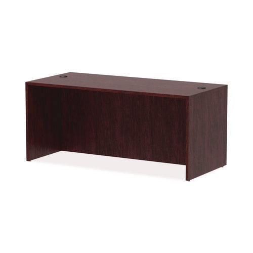 Image of Alera® Alera Valencia Series Straight Front Desk Shell, 65" X 29.5" X 29.63", Mahogany