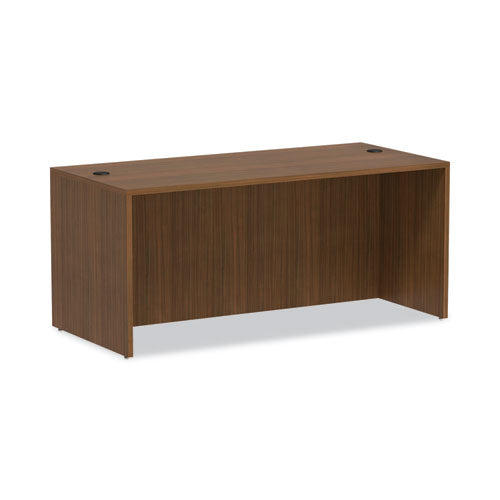 Image of Alera® Alera Valencia Series Straight Front Desk Shell, 65" X 29.5" X 29.63", Modern Walnut