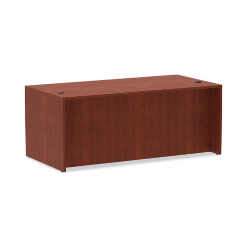 Image of Alera® Alera Valencia Series Straight Front Desk Shell, 71" X 35.5" X 29.63", Medium Cherry