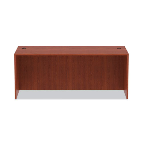 Image of Alera® Alera Valencia Series Straight Front Desk Shell, 71" X 35.5" X 29.63", Medium Cherry