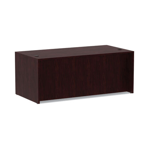 Image of Alera® Alera Valencia Series Straight Front Desk Shell, 71" X 35.5" X 29.63", Mahogany