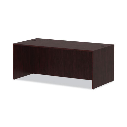 Image of Alera® Alera Valencia Series Straight Front Desk Shell, 71" X 35.5" X 29.63", Mahogany