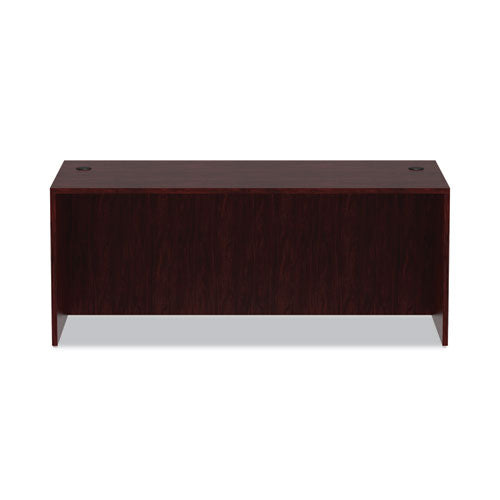 Image of Alera® Alera Valencia Series Straight Front Desk Shell, 71" X 35.5" X 29.63", Mahogany