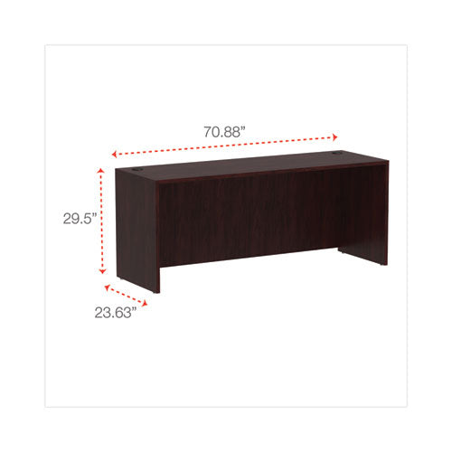 Image of Alera® Alera Valencia Series Credenza Shell, 70.88w X 23.63d X 29.5h, Mahogany