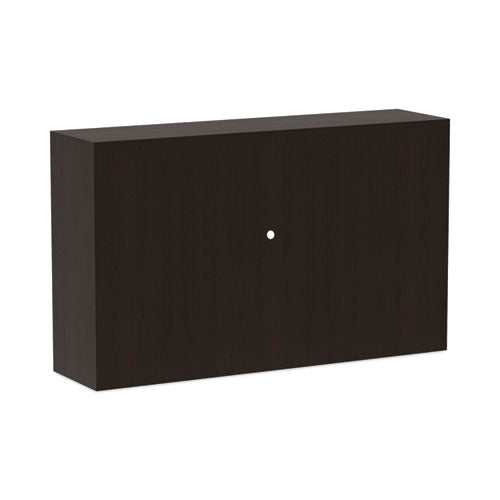 Image of Alera® Alera Valencia Series Hutch with Doors, 4 Compartments, 58.88w x 15d x 35.38h, Espresso