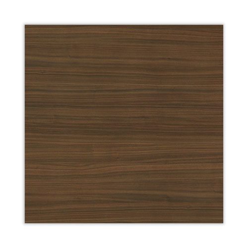 Image of Alera® Alera Valencia Series Hutch with Doors, 4 Compartments, 58.88w x 15d x 35.38h, Modern Walnut