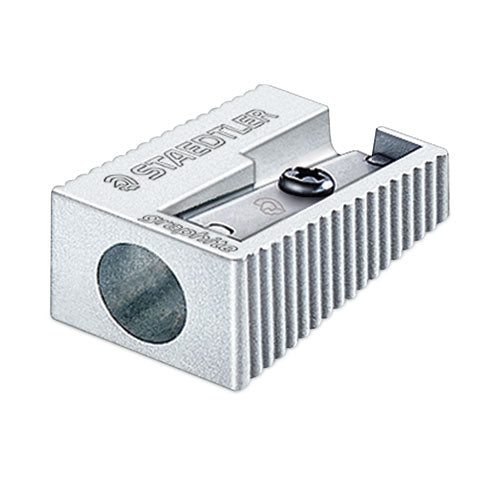 Image of Staedtler® Handheld Metal Pencil Sharpener, 1.13 X 0.63 X 0.5, Silver, 4/pack