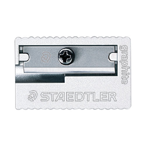 Image of Staedtler® Handheld Metal Pencil Sharpener, 1.13 X 0.63 X 0.5, Silver, 4/pack