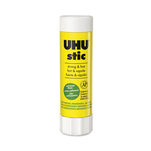 Image of UHU® Stic Permanent Glue Stick, 1.41 Oz, Applies And Dries Clear