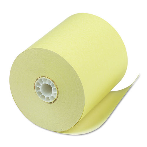 Image of Iconex Direct Thermal Printing Thermal Paper Rolls, 3.13" X 230 Ft, Canary, 50/carton