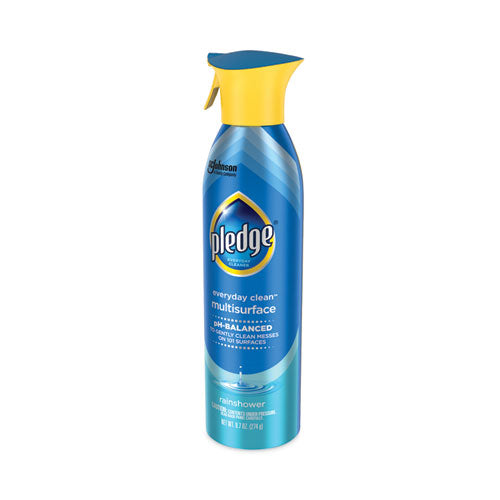 Image of Pledge® Multi-Surface Everyday, Rainshower, 9.7 Oz Aerosol Spray, 6/carton