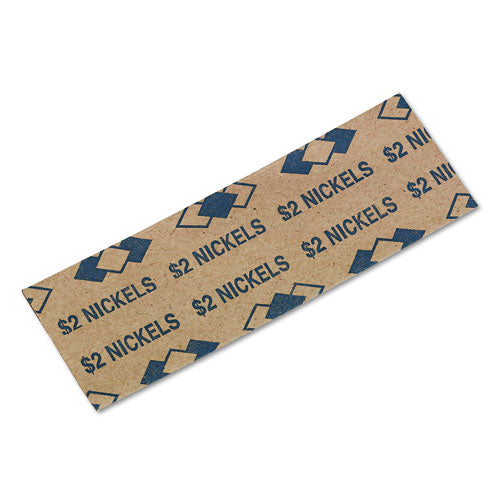 Image of Iconex Tubular Coin Wrappers, Nickels, $2, Pop-Open Wrappers, 1000/pack