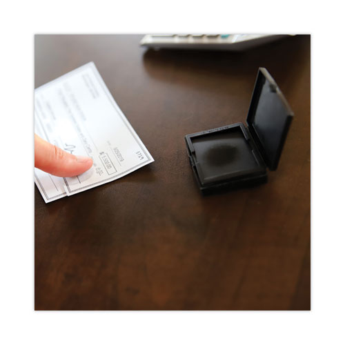 Image of LEE Inkless Fingerprint Pad, 2.25" x 1.75", Black