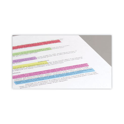 Image of LEE Removable Highlighter Tape, 0.5" x 720", Assorted, 6/Pack