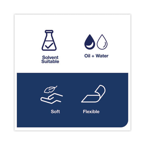 Image of Tork® Industrial Cleaning Cloths, 1-Ply, 16.34 x 14, Gray, 210 Wipes/Box