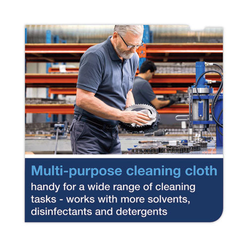 Image of Tork® Industrial Cleaning Cloths, 1-Ply, 16.34 x 14, Gray, 210 Wipes/Box