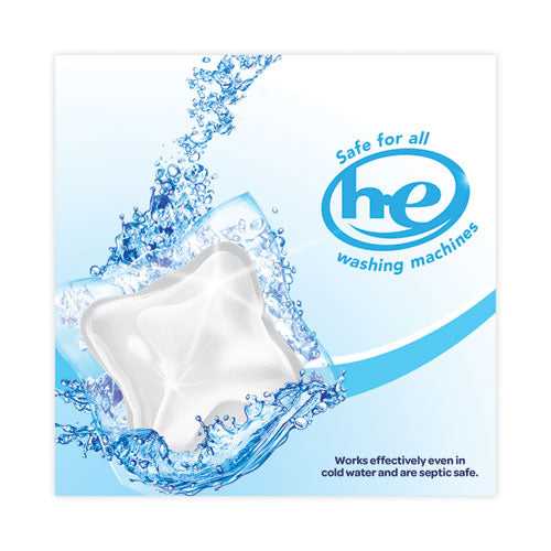 Image of All® Mighty Pacs Free And Clear Super Concentrated Laundry Detergent, 39/pack, 6 Packs/carton