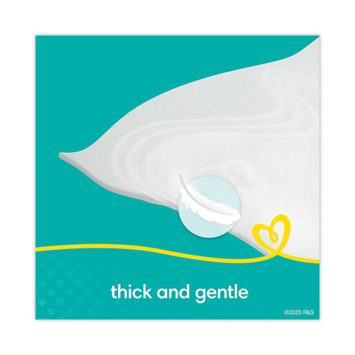 Image of Pampers® Sensitive Baby Wipes, 1-Ply, 6.8 x 7, Unscented, White, 56/Pack, 8 Packs/Carton