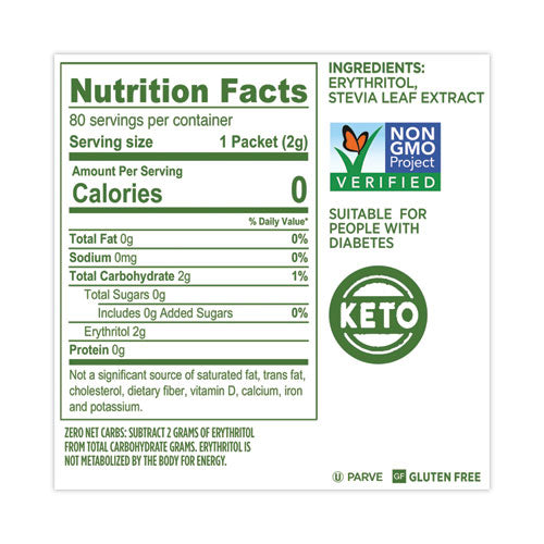 Image of Splenda® No Calorie Sweetener, 2 g Packet, 80/Box