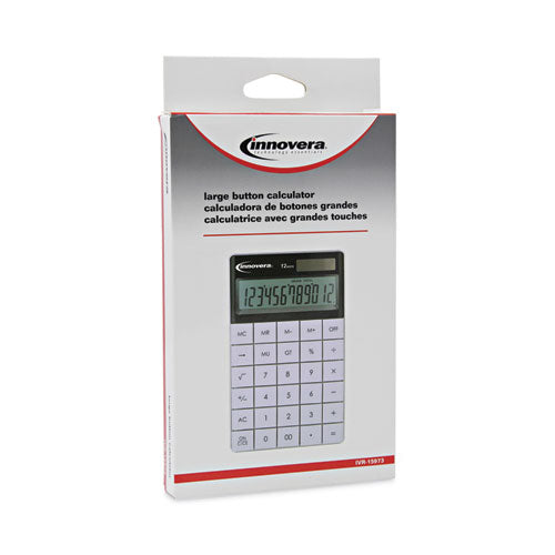 Image of Innovera® 15973 Large Button Calculator, 12-Digit LCD