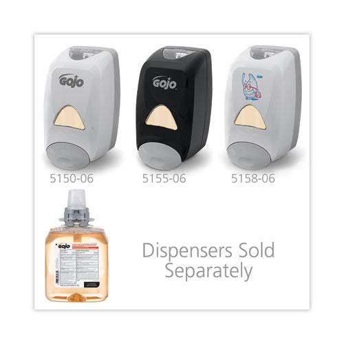 Image of GOJO® Luxury Foam Antibacterial Handwash, Refill for FMX-12 Dispenser, Fresh Fruit Scent, 1,250 mL