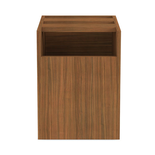 Image of Alera® Alera Valencia Series Hanging Pedestal File, Left/Right, 2-Drawer: Box/File, Legal/Letter, Modern Walnut,15.63 x 20.5 x 19.25